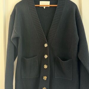 NWOT Naked Cashmere black Cardigan size XS